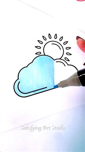 ASMR Coloring with Markers 🖍️ | Smooth & Satisfying #asmrsounds #art