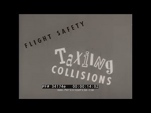 U.S. NAVY GRAMPAW PETTIBONE CARTOON "TAXIING COLLISIONS" WWII PILOT SAFETY TRAINING FILM XD31504e