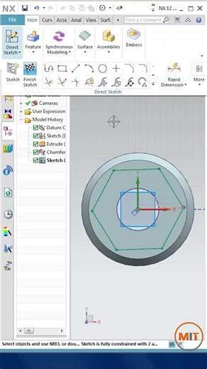 Chamfer Nut in NX – Designed in Seconds!