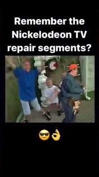 Remember the Nickelodeon TV repair segment? #millennials #nickelodeon #90s #nostalgia