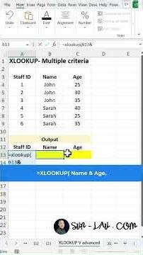 How To XLOOKUP With Multiple Criteria ? #excel