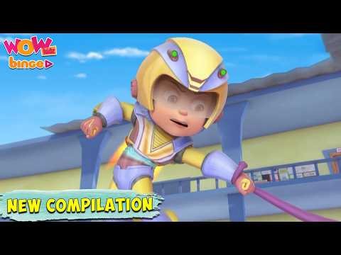 Vir The Robot Boy | Best Action Scenes Compilation - 410 | Wow Kidz Binge