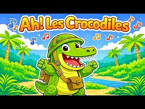 Ah! The Crocodiles 🐊 | Action Song for Children 🎶
