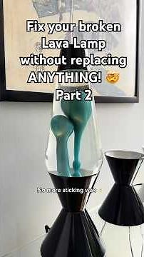 Fix a broken lava lamp without replacing ANYTHING! 🤭 PART 2-fluid filtering! #lavalamp #restoration