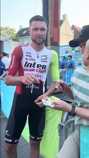 Enjoying before the race #renewitour #cycling #biniamgirmay