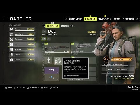 Aliens: Fireteam Elite Doc End Game Build