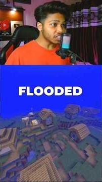 Minecraft But The Entire World Is Flooded #minecraft #shorts #funny