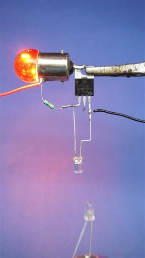 Led as light sensor circuit #experiment #shorts #sciencefairproject