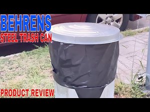 ✅ Behrens Galvanized Steel Trash Can, 31-Gallon 🔴