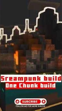 Steampunk Hanger | One Chunk Builds . . . #steampunk #minecraft #minecraftbuilding #timelapse