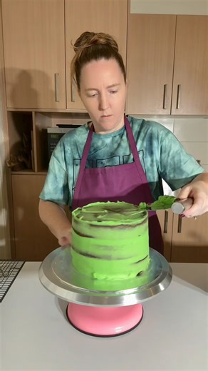 And then I made a Shrek cake! One of my favourite movies so I was very jazzed to do this design! #foryouシ #cakes #cake #birthdaycake #cakedecorating #shrek | Stacey Bakes Cakes