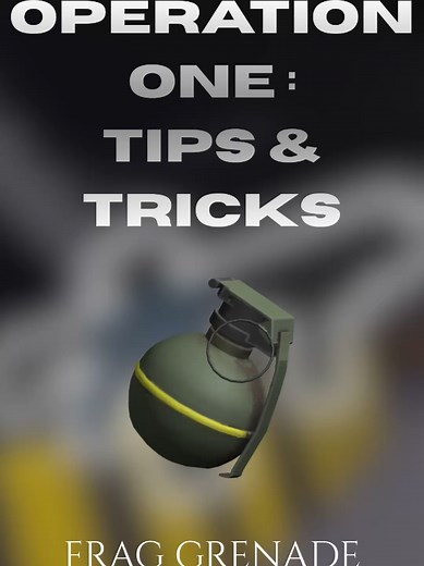 Operation One Tips and Tricks: The Frag Grenade Gadget #roblox #operationone #grenade #tips #tricks
