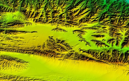 GMT中加载SRTM数据等高分辨率DEM数据