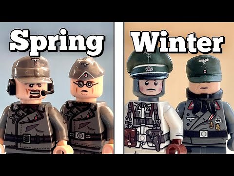 WW2 in LEGO: Spring, Summer, Fall & Winter Battle Scenes