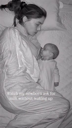 I know you want another one 😂 I love newborn cosleeping so much. The calmness, the tiny rooting without even opening their eyes, the way they instinctively find you in their sleep. It’s the softest, most primal kind of connection. 🤍 Comment NEWBORN for my Cosleeping with a Newborn Guide and follow @happycosleeper for more content like this 🥰 | Happy Cosleeper