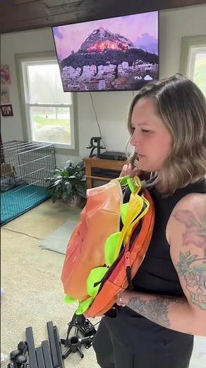 Getting my sons opinion about my new cheeseburger backpack! Kids can be so mean 🤣 I don’t care what