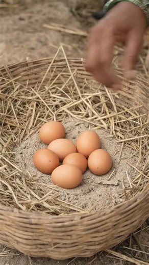 Natural Egg Incubator 🐔🥚 | Traditional Incubation #shorts #chicken #poultry #poultryorg #egg #farm