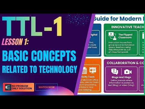 TTL 1 | Lesson 1 | Understanding the Basic Concepts Related to Technology