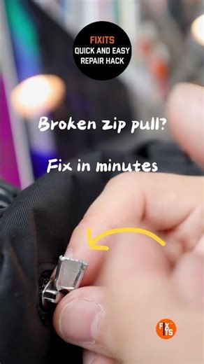 How to Fix a Broken Zipper Pull 🧥 Easy DIY Zip Repair | FixIts