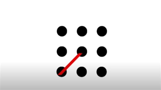 You’re a genius if you can connect nine dots with four straight lines