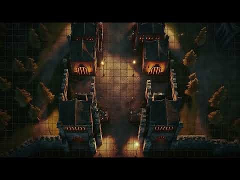 D&D | Curse of Strahd Barovia Gate with Fog | Animated Battle Maps