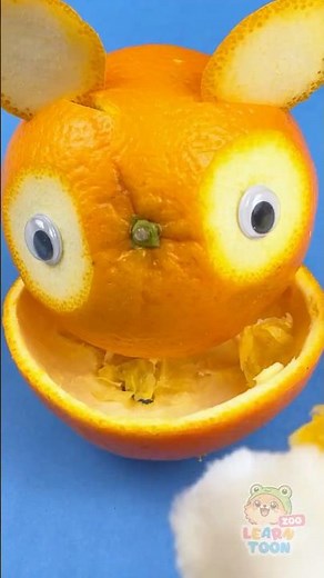 What's the MOST CREATIVE Orange Craft You Can Make with Your Cat? 🍊🐱 #Kids