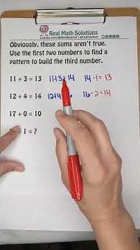 Find the Pattern - Daily Dose Solve "Sum" Problems 1.4