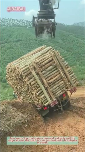Why Log Trucks Lose Their Load on Turns 🚛
