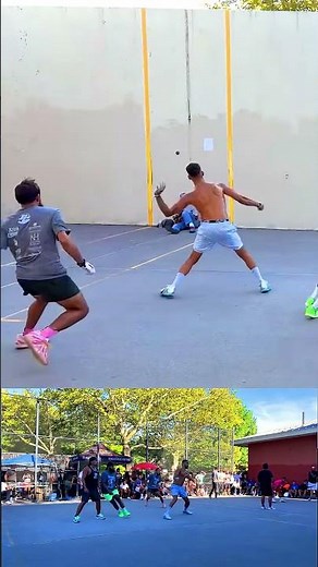 Handball Action Clip - Tall Rob With The Gigantic Spike Over Everyone's Heads - Filmed By YGN - NYC