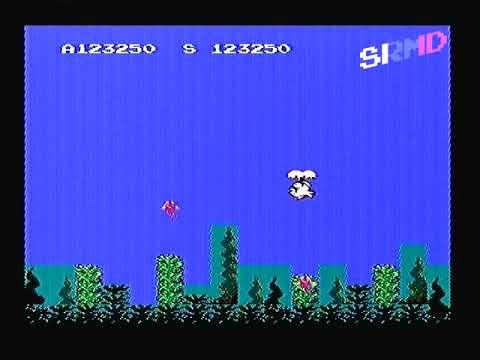 Fishwar (Balloon Fight hack) - Famiclone Gameplay [Bootleg Famicom Games]
