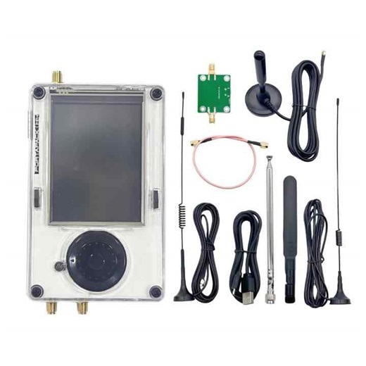 HAMGEEK R10C   H4MS HackRF One R10C V2.0.x SDR Radio Receiver MAX2837 and H4MS Portapack (5 Antennas   LNA)