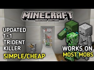 UPDATED 1x1 Trident Killer for Minecraft Bedrock Edition 1.20+