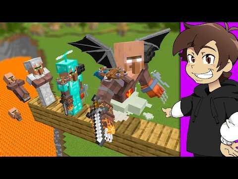 Upgrading VILLAGER to GOD in Minecraft