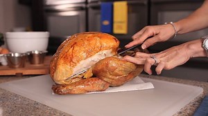 Learn how to carve a whole turkey with help from Butterball. For best results, let your turkey stand for 15-30 minutes after cooking on a cutting board or platter. | Butterball