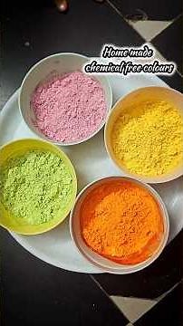 DIY Natural Holi Colors at Home 🌿 No Chemicals | Easy & Safe Holi Colors #naturalcolors #holi #paint