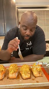 When you can’t decide between a crab cake and salmon, just stuff it. Done. And don’t forget the garlic butter. | DariusCooks