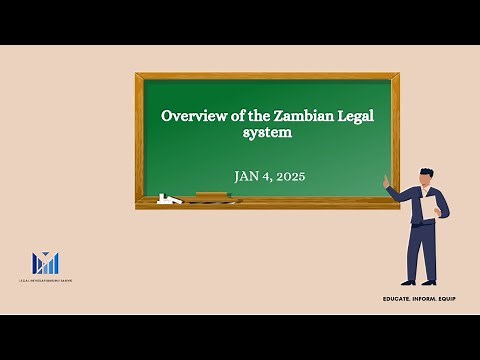 Lesson 1: An overview of the Zambian Legal System