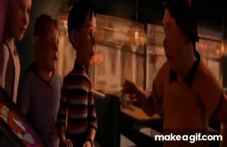 Guy eating then running away meme on Make a GIF