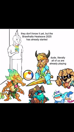 Brawlhalla on Instagram: "Have you unlocked Pool Party Colors for your mains yet?"