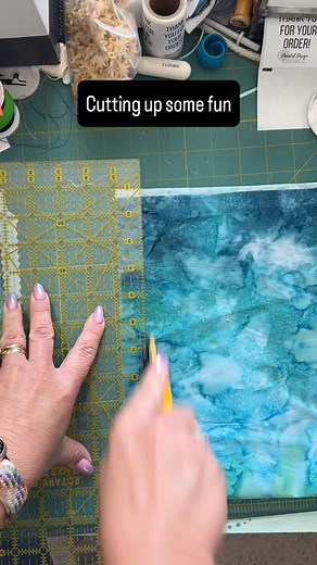 Can’t wait to start this one! #cutting #olfa. #rotarycutter #fabric #batik #crafty #sewist #fabric | Pieceful Design