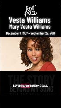 Remembering Vesta Williams | The Voice Behind “Congratulations”