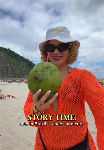 Some words of advice before solo travelling to Brazil: 🇧🇷 (Part 1) - spare some extra room in your suitcase and buy your curly hair care there. Carioca’s (the lovely locals) mostly swear by @Lola From Rio , so I picked up the “Umidificator que sabia demais” Umidificator de Cachos and also the @Salon Line #todecachos gelatina brilho gloss for fixação forte 💪 - be prepared because the water is super soft in Rio so your hair and skin will feel incredibly soft and amazing!! - also, it’s best to t