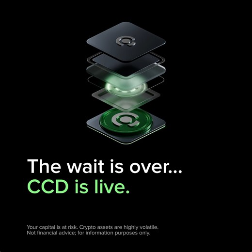 📢 CCD is Live on Uphold! Trade the CCD token, now available to all Uphold users. CCD powers Concordium net, a Protocol-level Privacy Infrastructure Layer-1 built for the next-gen internet, enabling trust, accountability, and selective disclosure without exposing personal data. Visit the app to trade CCD 📲 🛑 Don’t invest in crypto unless you're prepared to lose all the money you invest. This is a high-risk investment and you should not expect to be protected if something goes wrong. Take 2 min