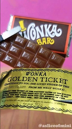 Ultra Rare Miniverse Wonka bars! 🥳 #miniverse #wonka #minifood