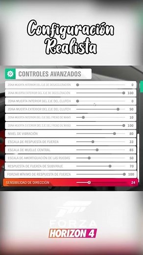 The BEST steering wheel setup for Forza Horizon 4 #shorts #logitech