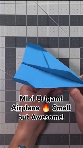 Easy Mini Origami Paper Airplane | Simple & Cool Paper Plane Tutorial for Beginners