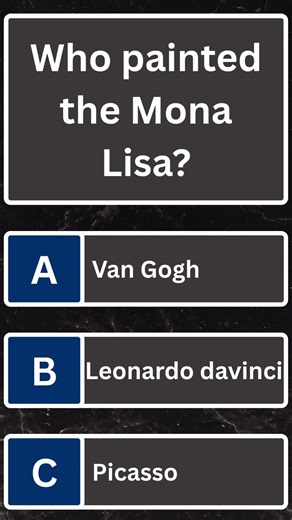 🔥 Only 1% Can Answer This! Who Painted the Mona Lisa? 🤯 | VibeCheck Quiz