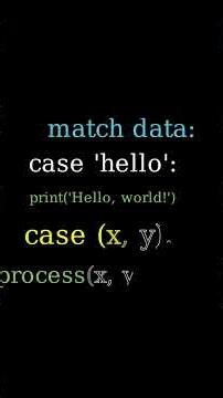 Python `match` Statement: Say Goodbye to Chained If/Else! 👋 #Shorts
