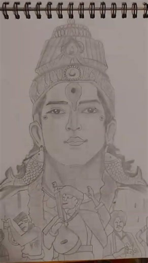 "Vitthal Drawing Progress ❤️✨ | Part 3" #Short #mauli #artlovers #part3