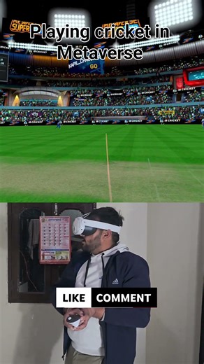 This VR Cricket Simulator Is Too Good #vr #tech #sports